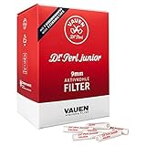 Dr. Perl Filter Junior Aktivkohlefilter groß-9 mm-Ju-Max 2 x 180er-Vauen, Kohlenstoff, Rot, 10 x 8 x 5