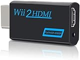 Wii zu HDMI Konverter, Wii zu HDMI 1080P 720P Anschluss Ausgang Video & 3,5 mm Audio – unterstützt alle Wii-Display-Modi (Black)