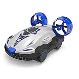 QHYZRV 2,4 GHz Fernbedienung Boot Wasserdicht RC Monster Truck Stunt Auto Spielzeug Für 5-10 Jahre Alte Jungen Amphibisches RC Auto Für Kinder 4WD Fahrzeug Mädchen Geschenke All Terrain W