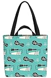 VOID Artwork Retro Deko Design Tasche 33x33x14cm,15l Einkaufs-Beutel Shopper Einkaufs-Tasche Bag