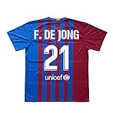 Smarty Shirt2 Kit - Spieler - Kinder Trikot und Hose FC Barcelona - Offizielle Nachbildung - Erste und zweite Mannschaft - Saison 2021/2022, 1-21-Fjong, 12 J