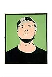 1art1 Andy Warhol - Self-Portrait, 1964 (on Green) Poster Kunstdruck 36 x 28