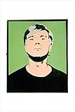 1art1 Andy Warhol - Self-Portrait, 1964 (on Green) Poster Kunstdruck 36 x 28