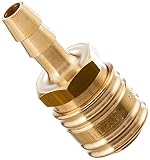ELMAG 42318 Euro Druckluft Kupplung aus Messing mit 9 mm Schlauchtü