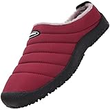 SAGUARO Damen Pantoffeln Winter Wärme Herren Hausschuhe Leicht Komfortabel Slippers Bequem Hüttenschuhe Garten Zuhause Gehen, Rot 42