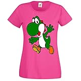 TRVPPY Damen T-Shirt Modell Yoshi - Fuchsia M