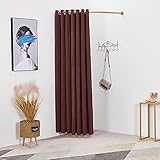 YYLL Einfache Ankleideraumvorhangpartitionsvorhang Ankleideraum,temporäre Ankleidezimmer mit Metallspur,Farbe und Größe können angepasst Werden (Color : Brown, Size : 120cm)
