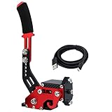 Obokidly [Upgrade 4. Generation] 3-in-1 USB-Handbremse, kompatibel mit Thrustmaster T300RS/ T300 Ferrari für PS5/PS4 Spielkonsole & PC für Simracing-Spiel Sim Rig (rot, nur Handbremse)