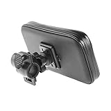 DFVmobile - Professional Support for Bicycle Handlebar and Rotatable Waterproof Motorcycle 360 for MEDION Life E5001 - Black