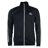 Lonsdale Herren Trainingsjacke Jacke Sportjacke Sport Freizeit Reissverschluss Navy/Grey Extra LGE