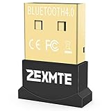 Bluetooth Adapter USB 4.0 CSR, ZEXMTE Bluetooth Dongle Adapter Wireless Bluetooth Transmitter Empfänger für Laptop PC Computer, unterstützt Windows 10/8/7/Vista/XP, Maus, Tastatur und H