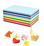 100 Blatt buntes DIN - A4 190g/m² Set aus 20 Farben, bunte Blätter in Bastel-Bogen farbig, Zubehör zum Basteln, farbiges Material, Kinder & DIY Bog