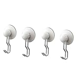 Ikea Immeln Haken, fester Griff, Saugnapf-Haken, verzinkt, für Fliesen, Duschen und andere glatte Oberflächen, 4 Stück