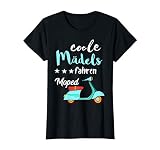 Coole Mädels Fahren Moped Fahrerin Mofa Scooter Roller T-S