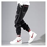 DOUYUAN Herren Hip Hop Harem Jeans Hosen Lose Jogging Denim Casual Sports Hosen Koreanische Knöchelhose Streetwear (Color : K003, Size : XXL)