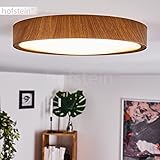 LED Deckenleuchte Nexo, moderne Deckenlampe in Holzoptik/Weiß, runde Leuchte Ø 33,5 cm, 18 Watt, 2000 Lumen, 3000 Kelvin, 1 x LED 18 Watt (inklusive Leuchtmittel)