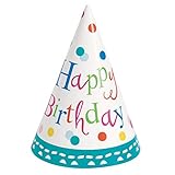 Partyhüte - Konfetti-Torte Geburtstagsparty - 8er-Pack