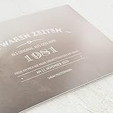 sendmoments Einladungen zum Geburtstag, Old Times, 40. Geburtstag 5er Klappkarten-Set C6, personalisiert mit eigenem Text, wahlweise mit eigenen Bildern und optional mit passenden Design-Umschläg