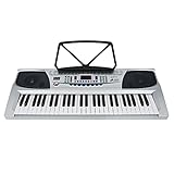 Axus AXP15 tragbares Keyboard-Piano mit 54 Mini-Tasten, Notenständer, Netzteil und Mik
