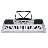 Axus AXP15 tragbares Keyboard-Piano mit 54 Mini-Tasten, Notenständer, Netzteil und Mik