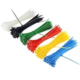 FFKL 100 Teile/Paket Kabelbinder 3 * 150 Selbsthemmende Kunststoffdichtung Bunte Nylon Krawatte Drahtkabel Reißverschluss 3x150mm Breite 2.5mm Länge 15 cm(Color:Schwarz)