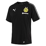 PUMA Herren BVB with Sponsor Logo Training Jersey, Black, L