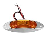 GOZAR 6St. Wei? 3LED 24V Seitenmarkierungsanzeige Lichtabstand Lampe LKW Anh?nger LKW V