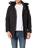 Scotch & Soda Herren Lightweight Padded Long Jacket Parka, Schwarz (Black 0008), X-Larg