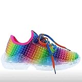 Sneakers-Damen-Leder-Weiß, Hausschuhe, rutschfest, komfortabel, Damen-H