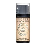 Max Factor Miracle Prep 3in1 Beauty Protect Primer, mit LSF und schützt vor UVA/UVB Strahlen, 30