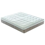 Taschenfederkernmatratze mit Memory Lux, abnehmbarer Bezug für französisches Bett, 120 x 190