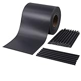 Migaven sichtschutzstreifen, Sichtschutzstreifen für Doppelstabmatten, 50 m x 19 cm PVC Zaunfolie Rolle mit 30 Befestigungsclips, Blickdicht Anti-UV Wetterfest Anti-Fading