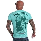 Yakuza Herren Funny Clown T-Shirt, Turquoise, L