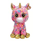 TY T99998 99998 Fantasia, Einhorn mit Glitzeraugen, Beanie Boo's, Plüsch, Mehrfarbig, 72