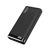 BSYYO PD18W Powerbank 20000 mAh LED Display Tragbares Ladegerät 3A USB-C Klein Externer Akku für iPhone XS X 8 Plus Samsung S10 Google LG iPad Airp