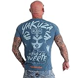 Yakuza Herren Miedo T-Shirt, Mallard Blue, XL