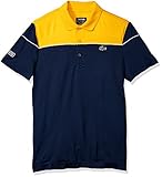 Lacoste Herren Ss Pique Ultra Dry W/Colorblock & Contrast Piping, Dh4121 Poloshirt, Buttercup/Marineblau/Weiß, 3X-Groß