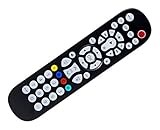 SccKcc Universal Fernbedienung passend für Samsung, Vizio, LG, Sony, Sharp, Roku, Apple TV, RCA, Panasonic, Smart TV, Streaming Player, Blu-ray, DVD, 4 Geräte, Schw