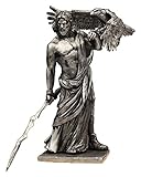 Desktop-Skulptur Griechische Gottes Statue, Zeus Skulptur Antike Griechisch Olympus God Metall Modell Handwerk Sammlung Desktop Dekoration Handgeschnitzte S