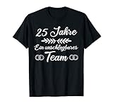 Silberhochzeit T-Shirt Silberne Hochzeit 25 Jahre Geschenk T-S