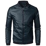 XPDD Herren Jacke Übergangsjacke Bikerjacke Freizeitjacke Gesteppt Herren Warm Jacke Cargo Winterparka Militär Jacke Outdoorjacke Frühling College Jacke Baseballjacke mit Stehkrag