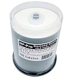Diamond Glossy CD-R Inkjet Printable Weiß 700MB Pro-Series Bedruckbare CD-R Rohlinge Glänzend für Tintenstrahldrucker mit CD Druck Funktion (100er Diamond Cakebox)
