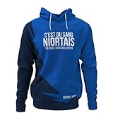 Tribune FC 1863 Kapuzensweatshirt 'C'est du Sang niortais - Meine Veine - Niortais - 5XL - H