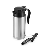 Hangrow Auto Wasserkocher 12V, Reisekessel Edelstahl 750 ml, Zigarettenanzünder, Auto Heizung Schnell kochen, für Fernverkehr Autofahrt Camping im F