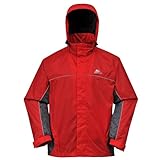 Cox Swain Funktions -/ Regenjacke Helki - 5.000mm Wassersäule / 3.000mm Atmungsaktivität, Colour: Red/Grey, Size: XL