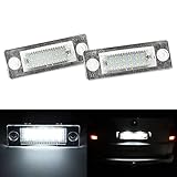 2 Stück LED Kennzeichenbeleuchtung, Ersatz für VW Golf 5 Plus, Caddy III, Passat Cimousint, Passat Combi/Variant, Transpiarter/T5, Jetta, Superb