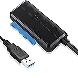 YiYunTE USB 3.0 zu SATA Adapter für 3.5 2.5 Zoll Festplatten SSD HDD USB zu Sata Kabel USB SATA Festplatten Laufwerke Konverter 3.5 Inch Hard Drive Disk USB SATA Reader für PC Laptop Unterstützt UAS