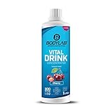 Bodylab24 Vital Drink Concentrated 1000ml | Getränkekonzentrat 1:80 | mit Vitaminen und L-Carnitin | Sportgetränk mit wenig Kalorien |