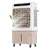 YLLSBDQ Klimaanlage KüHler Tragbare Fahrbare Mobile Klimaanlage Hocheffiziente KüHlung Staubfilter 40l Wassertank Mit Eisbox, Indoor Wohnzimmer BüRo (Gold)