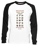 Choose Your Weapon - Monster Hunter Herren Damen Unisex Baseball T-Shirt Weiß Schwarz 2/3 Ärmel Women's Men's Unisex Größe L Men's White T-Shirt Large Size L